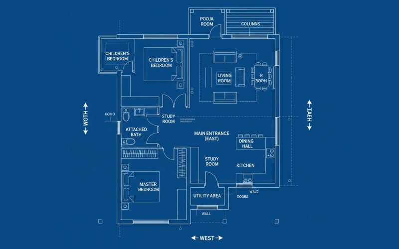 Vastu-Compliant Architectural Planning